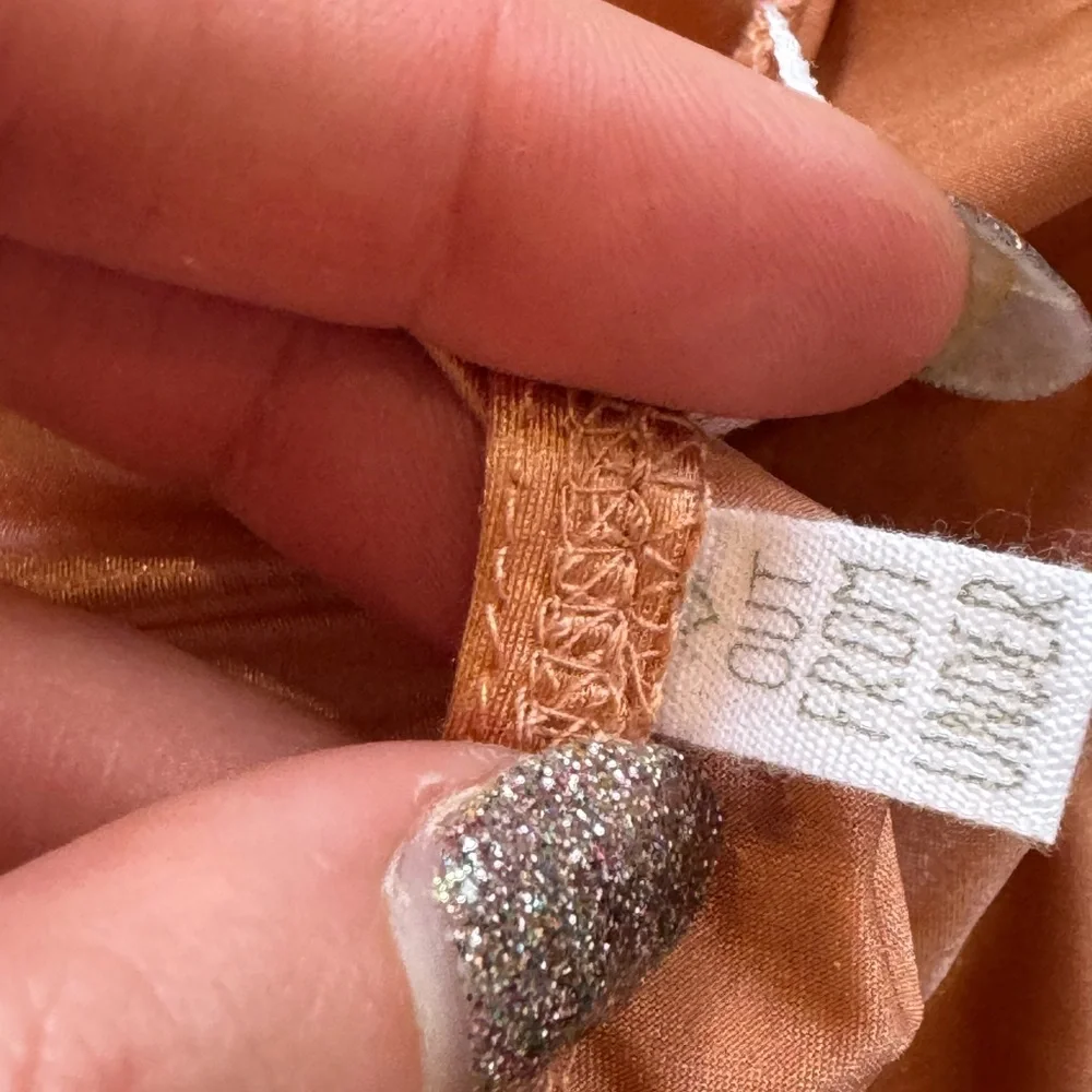 Urban Outfitters Sequin Rose Gold Halter Jumpsuit in Brown and Tan - Size M